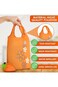 5 Pcs Cute Reusable Shopping Bags for Groceries, Foldable Shopping Bag Smart Grocery Bag Grocery To