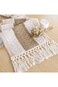 FEXIA Boho Table Runner for Summer Home Decor with Tassels 72 Inches Long Farmhouse Rustic Table Ru