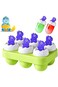 Azonee Popsicles Mold, Homemade Popsicles Mold, 6 Reusable Ice Pop Mold for Baby, Dinosaur Egg Pops