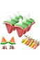 Ice Lolly Moulds with Sticks, 6 Popsicle Mould BPA Free Ice Cream Moulds Reusable Ice Pop Holders f