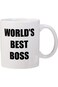 Funny Mug - World's Best Boss - 330ml Coffee Mug - Humorous Sarcastic Sayings and Jokes and FREE Co