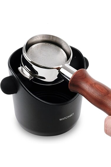 صندوق نقر الإسبريسو، صندوق نقر القهوة مع قضيب نقر متين، سلة قهوة مطحونة موفرة للمساحة