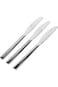 Royalford 3Pcs Dinner Knife 4mm , RF7234, Mixed Material