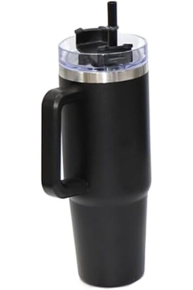 Stainless Steel Vacuum Insulated Tumbler with Lid and Straw for Water, Iced Tea, Coffee, Smoothie a