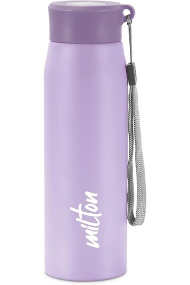 MILTON Handy 650 Stainless Steel Water Bottle, 690 ml, Purple   Single walled   Leak Proof   Easy G