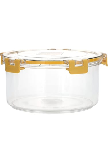 Royalford 2350 ML Round Airtight Container With A Lid-RF11256 Plastic Container With A Silicone Sea