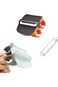 ALMEKAQUZ Vegetable Peeler, Silicone Finger Grips, Hand Fruit Peeler with Comfortable Rubber Finger