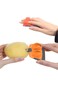 ALMEKAQUZ Vegetable Peeler, Silicone Finger Grips, Hand Fruit Peeler with Comfortable Rubber Finger