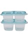 مجموعة حاويات لوك آند لوك إيزي لوك مستطيلة باستيل من قطعتين - أزرق HLE7200W