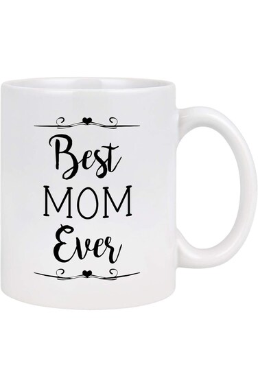 YHRJWN Gifts for Mom - Best Mom Ever Coffee Mug - Best Mom Gifts - Mom Coffee Mug - Mother Mothers