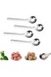 4 PCS Cuchara Pelador De Nopales,Cactus Peeler Spoon,Stainless Steel Nopales Peeler,Easy to Clean T