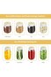 Airtight Glass Jars for Coffee Cereal Storage, Wide Mouth Glass Pickle Jar with One-way Venting Lid