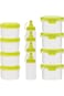 12 Pieces Mini Plastic Dispensing Bottles (4 Each Square/Round/Squeeze Bottles), Sauce Seasoning Bo
