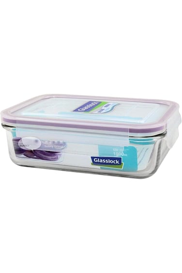 Glasslock Rectangular Food Container, 695 ml (Mcrb-071)
