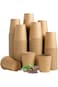 CUPZI [100 Pack] 12 oz Coffee Cups, Disposable Coffee Cups, Kraft Paper Cups, Hot Cups Unbleached f