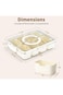 QCQHDU Divided Serving Tray with Lid and Handle,Snackle Box Charcuterie Container,8 Removable Compa