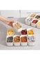 QCQHDU Divided Serving Tray with Lid and Handle,Snackle Box Charcuterie Container,8 Removable Compa