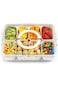 QCQHDU Divided Serving Tray with Lid and Handle,Snackle Box Charcuterie Container,8 Removable Compa