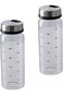 YILANJIN 300ml spice jars with screw lid, 2 pieces spice jars spice shaker with 3 types of spice ho