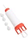 Delcasa DC2717 Icing Tube with Nozzles Set 5-Pieces, White