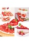Khazna Strawberry Slicer Set Potatoes Pineapples Carrots, Fruit and Vegetable Picker Tools, Stainle