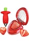 Khazna Strawberry Slicer Set Potatoes Pineapples Carrots, Fruit and Vegetable Picker Tools, Stainle