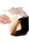Sanbo Hand Drip Coffee Filter Paper Holder with Cover V60 Cone Filter Paper Box Metal Iron Coffee F