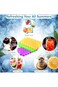 Showay Honeycomb Reusable Ice Cubes Tray, Bundle (Pack of 3 - Yellow, Green and Purple), Silicone S