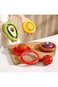 ALMEKAQUZ 4PCS Silicone Fruit Organizer,Fruit and Vegetable Antioxidant Organizer,Silicone Fruit Or
