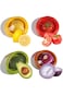 ALMEKAQUZ 4PCS Silicone Fruit Organizer,Fruit and Vegetable Antioxidant Organizer,Silicone Fruit Or