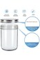 8oz Wide Mouth Mason Jars [6 Pack], Glass Canning Jars With Metal Airtight Lids for Canning, Fermen