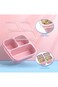 ABIN Snack Boxes (3 Pack) - Stackable Bento Boxes with 3 Compartments, Meal Prep Containers Reusabl