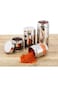 ALSANIDI, Steel Spice Container, Tea, coffee and sugar storage for trips, Silver, capacity880ml