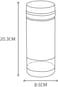 ALSANIDI, Steel Spice Container, Tea, coffee and sugar storage for trips, Silver, capacity880ml