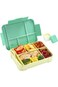 XLOT international Lunch Box - 4/6 Compartments Ideal Portion Size Leak-Proof, Toddler-Friendly Lun
