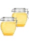 Honey Jar with Airtight Lid My Honey Containers Plastic Clear Honey Dispenser Sealed Honey Bottles