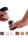 2 in 1 Salt Pepper Mill Spice Grinder for Kitchen, hourglass shaped Dual Salt Pepper Mill Spice Gri