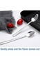 lixulluo 2 Pcs Small Slotted Spoons Stainless Steel Serving Spoon Caviar Spoons Kitchen Gadget for