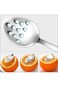 lixulluo 2 Pcs Small Slotted Spoons Stainless Steel Serving Spoon Caviar Spoons Kitchen Gadget for