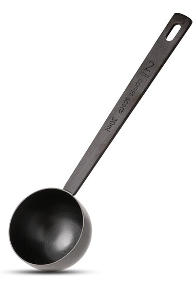 Stainless Steel Coffee Measuring Spoon, 30ml, 4.7-inch Long Handle, Black, 2 Tablespoons