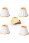 LEBKFT 4 Pcs Panna Cotta Moulds with Lid - Traditional Jelly Moulds &amp; Mini Pudding Basins - Non Sti