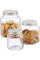 Anchor Hocking 32oz Cracker Jar with Brushed Metal Lid