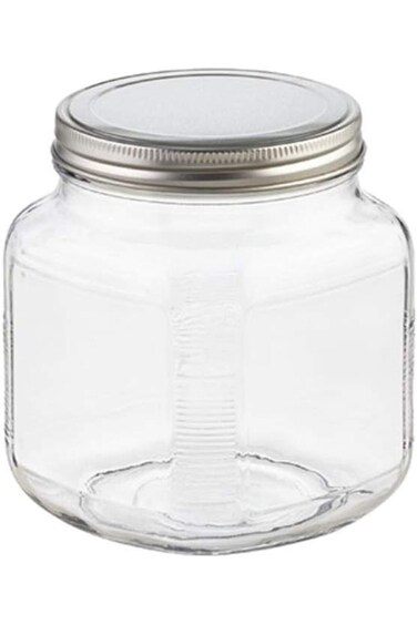 Anchor Hocking 32oz Cracker Jar with Brushed Metal Lid