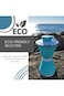 SYOSI Collapsible Water Bottles for Travel 500ml, , Foldable Sports Small Silicone Reusable Portabl