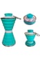 SYOSI Collapsible Water Bottles for Travel 500ml, , Foldable Sports Small Silicone Reusable Portabl