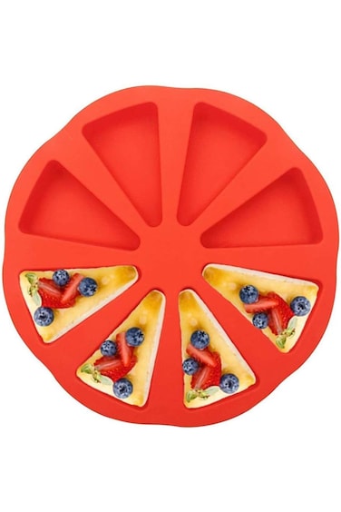 قالب كيك إليكدون، 8 قطع سيليكون مثلثة الشكل، لشرائح خبز الذرة الاسكتلندية والسكون