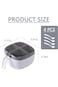 Tazweeq Seasoning Box, Spice Container with Lid and Spoon, 4 Compartment Spice Pots with Handle, ki