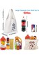 KASTWAVE Canvas Tote Bags, with Inner Pocket Reusable Grocery Bags Bulk Reusable Shopping Bags Larg