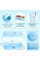 1Pack Silicone Reusable Snack Containers with Lids, Double Compartment Snackle Box Containers, Sala