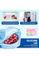 1Pack Silicone Reusable Snack Containers with Lids, Double Compartment Snackle Box Containers, Sala